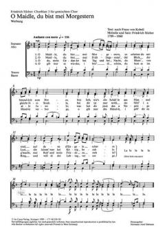 Chorblatt 3 für gemischten Chor (Friedrich Silcher) 