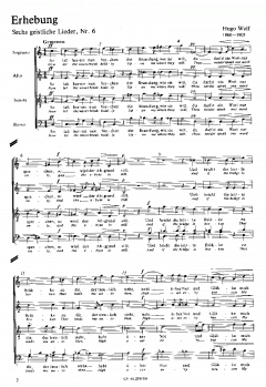 Wolf: Eichendorff-Lieder Nr. 1 und 6 (Hugo Wolf) 