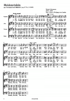 Der König von Thule; Heidenröslein (Robert Schumann) 