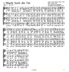 Kantionalsätze zum Advent 