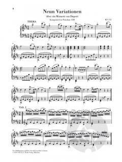 9 Variationen über ein Menuett von Duport KV 573 von Wolfgang Amadeus Mozart 