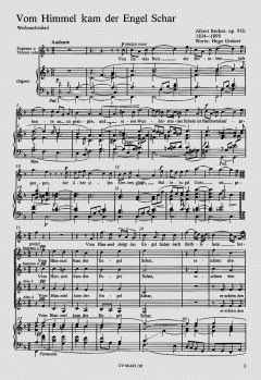 Vom Himmel kam der Engel Schar / Zu Bethlehem geboren (Albert Becker) 