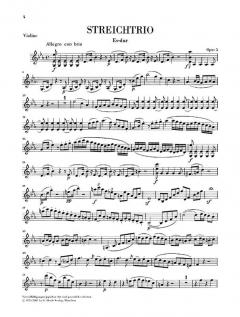 Streichtrios op. 3, 8 und 9 und Streichduo WoO 32 von Ludwig van Beethoven im Alle Noten Shop kaufen (Stimmensatz)