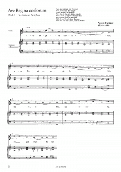 Ave Regina / In monte Oliveti / Veni Creator Spiritus (Anton Bruckner) 