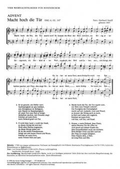 Vier Weihnachtschoräle für Männerchor (Gerhard Steiff) 