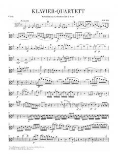 Klavierquartette KV 478 und KV 493 (W.A. Mozart) 