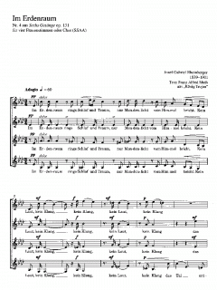 Gute Nacht / Im Erdenraum (Joseph Gabriel Rheinberger) 