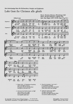 Reger: Weihnachten, Neujahr, Epiphanias (Max Reger) 