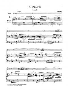 Sonaten Nr. 1-3 BWV 1014-1016 von Johann Sebastian Bach für Violine und Klavier (Cembalo) im Alle Noten Shop kaufen