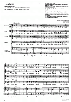Haydn, J.M.: Judas mercator, Una hora (Johann Michael Haydn) 