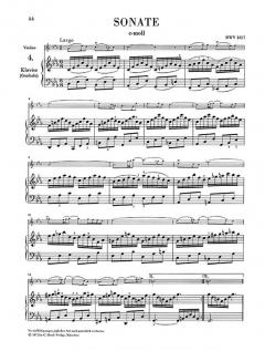 Sonaten Nr. 4-6 BWV 1017-1019 von Johann Sebastian Bach für Violine und Klavier (Cembalo) im Alle Noten Shop kaufen