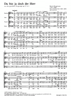 Gott, sei mir gnädig; Du bist ja doch der Herr (Moritz Hauptmann) 