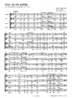 Gott, sei mir gnädig; Du bist ja doch der Herr (Moritz Hauptmann) 