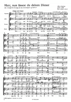 Sehet, welch eine Liebe; Herr, nun lässest du deinen Diener (Albert Becker) 