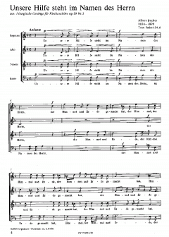 Schaffe in mir, Gott; Unsere Hilfe (Albert Becker) 