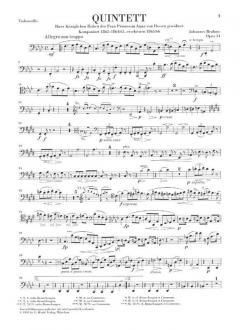 Klavierquintett f-moll op. 34 von Johannes Brahms 