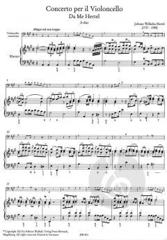 Konzert A-Dur von Johann Wilhelm Hertel 