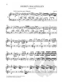 7 Bagatellen op. 33 von Ludwig van Beethoven 