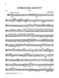 Streichquartette 11 von Joseph Haydn im Alle Noten Shop kaufen (Stimmensatz)
