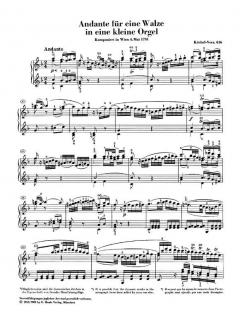 Andante F-Dur KV 616 von Wolfgang Amadeus Mozart für eine Walze in eine kleine Orgel im Alle Noten Shop kaufen