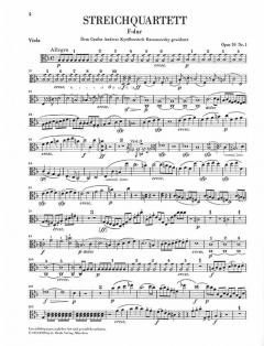Streichquartette op. 59, 74, 95 von Ludwig van Beethoven im Alle Noten Shop kaufen (Stimmensatz)