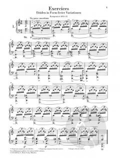 Exercices (Beethoven-Etüden) von Robert Schumann 