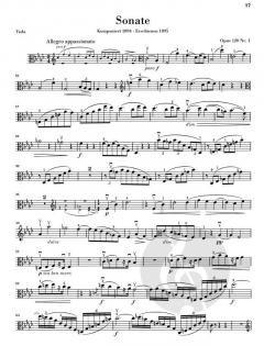 Sonaten op. 120, 1 und 2 von Johannes Brahms für Klavier und Klarinette (oder Viola) im Alle Noten Shop kaufen (Einzelstimme)