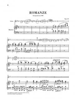 Romanzen für Violine und Orchester von Ludwig van Beethoven im Alle Noten Shop kaufen