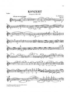 Violinkonzert D-Dur op. 61 von Ludwig van Beethoven im Alle Noten Shop kaufen - HN326