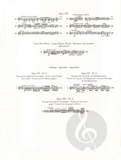 Lieder ohne Worte von Felix Mendelssohn Bartholdy 