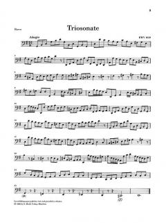 Triosonate BWV 1039 von Johann Sebastian Bach für zwei Flöten und Basso continuo (mit rekonstruierter Fassung für zwei Violinen) im Alle Noten Shop kaufen