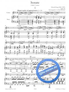Sonate Nr. 3 in c-Moll op. 45 von Edvard Grieg für Violine und Klavier im Alle Noten Shop kaufen
