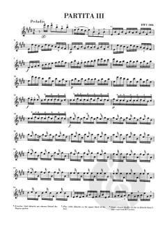 Sonaten und Partiten BWV 1001-1006 von Johann Sebastian Bach für Violine solo (unbezeichnete und bezeichnete Stimme) im Alle Noten Shop kaufen