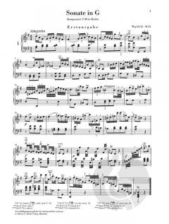 Klaviersonaten, Auswahl Vol. 1 von Carl Philipp Emanuel Bach im Alle Noten Shop kaufen