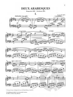Deux Arabesques von Claude Debussy 