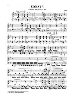 Klaviersonate B-Dur D 960 von Franz Schubert im Alle Noten Shop kaufen