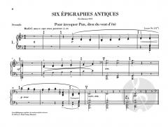 6 Epigraphes antiques von Claude Debussy 
