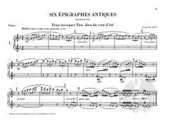 6 Epigraphes antiques von Claude Debussy 