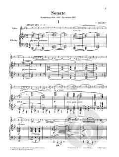 Sonate für Violine und Klavier von Claude Debussy im Alle Noten Shop kaufen - HN410