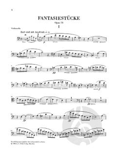 Fantasiestücke op. 73 von Robert Schumann für Klavier und Klarinette (oder Violine oder Violoncello) - Fassung für Violoncello im Alle Noten Shop kaufen