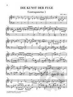 Die Kunst der Fuge BWV 1080 von Johann Sebastian Bach für Cembalo (Klavier) im Alle Noten Shop kaufen