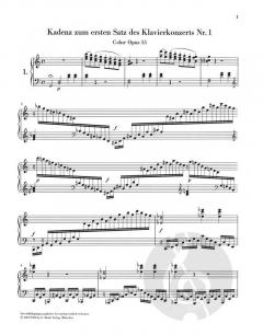 Kadenzen zu Klavierkonzerten von Ludwig van Beethoven im Alle Noten Shop kaufen