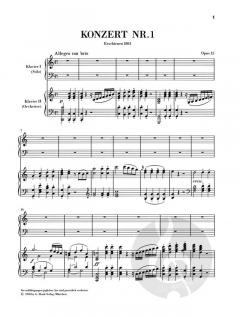 Konzert Nr. 1 C-Dur op. 15 von Ludwig van Beethoven für Klavier und Orchester im Alle Noten Shop kaufen