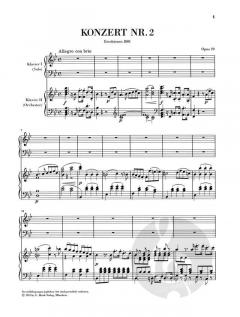 Konzert Nr. 2 B-dur op. 19 von Ludwig van Beethoven für Klavier und Orchester im Alle Noten Shop kaufen