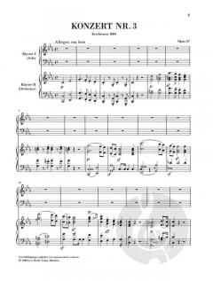 Konzert Nr. 3 c-Moll op. 37 von Ludwig van Beethoven für Klavier und Orchester im Alle Noten Shop kaufen