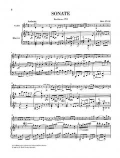 Sonate für Klavier und Violine G-dur Hob. XV:32 von Joseph Haydn im Alle Noten Shop kaufen