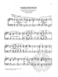 Variationen für Klavier von Johannes Brahms im Alle Noten Shop kaufen