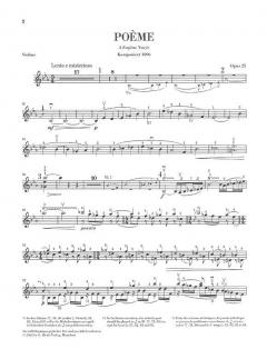 Poème op. 25 von Ernest Chausson für Violine und Orchester im Alle Noten Shop kaufen