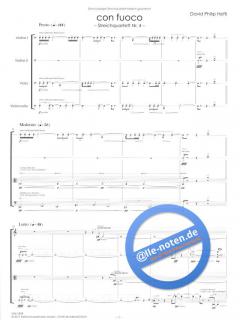 con fuoco - Streichquartett Nr. 4 von David Philip Hefti im Alle Noten Shop kaufen