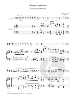 Sonate posthume von Maurice Ravel für Violoncello und Klavier im Alle Noten Shop kaufen